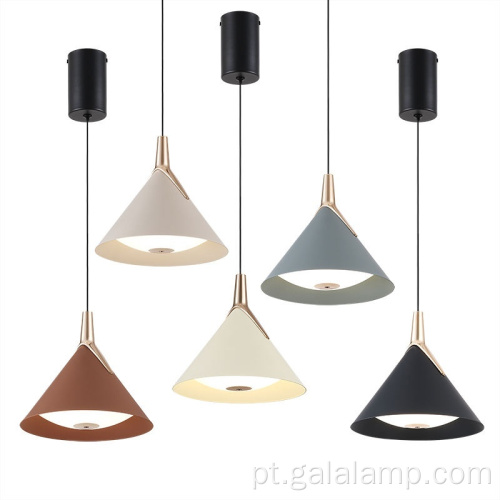 Luminária pendente LED Macaron nórdica moderna